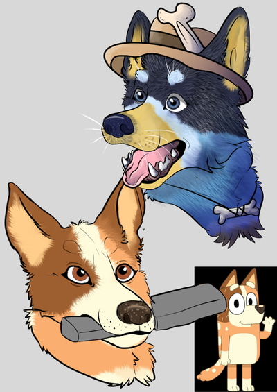 Sticker set BLUEY