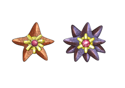 Sticker Staryu y Starmie