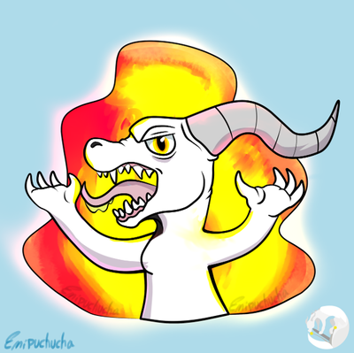 Sticker Arthy fire!