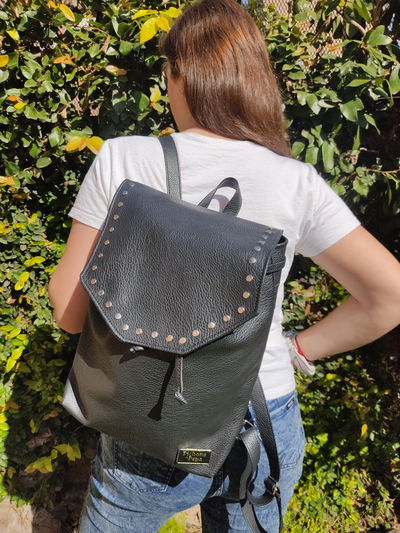 Mochila Andalucía negra tachas