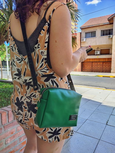 Bandolera Elvira verde inglés