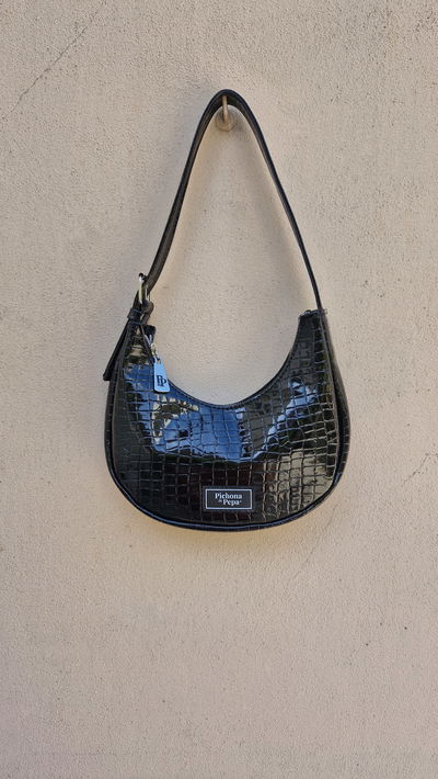 Mini bag Carmela negro croco