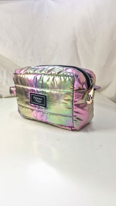 Neceser puffer rainbow - interior impermeable