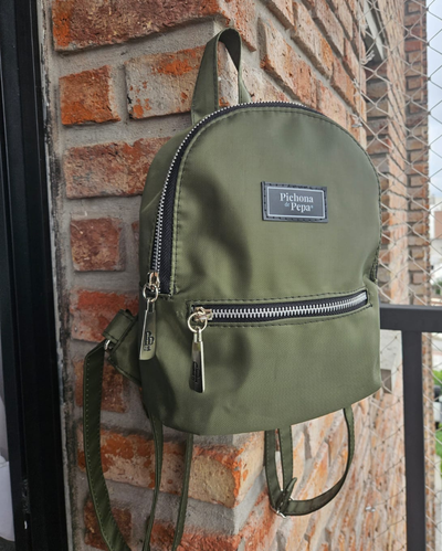 Mochila Josefa mini verde militar andorra IMPERMEABLE