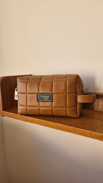Neceser suela cuadrados - interior impermeable