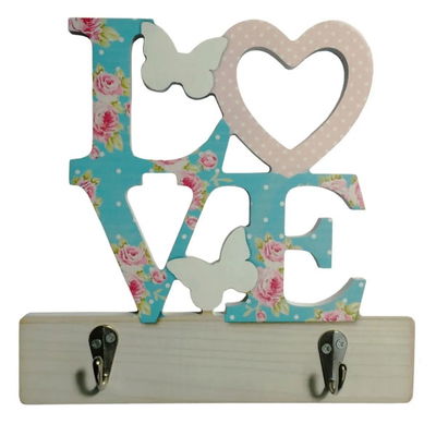 Perchero Porta Llaves Shaby Romantic Decoración Hogar