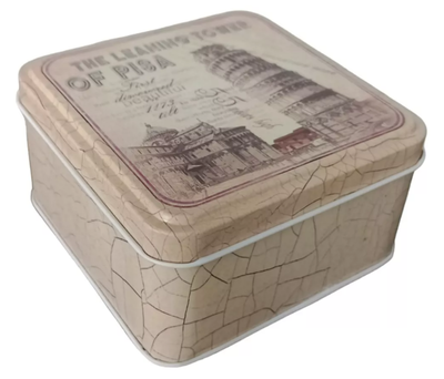 Latas Cuadrada Organizadores Vintage Histórica