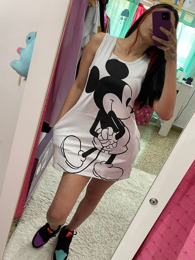 VESTIDO MICKEY BLANCO