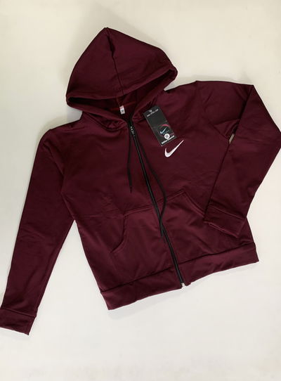 Campera deportiva mujer bordó