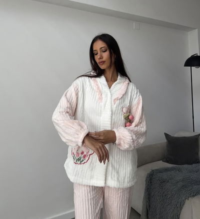 Pijama polar soft Rosa