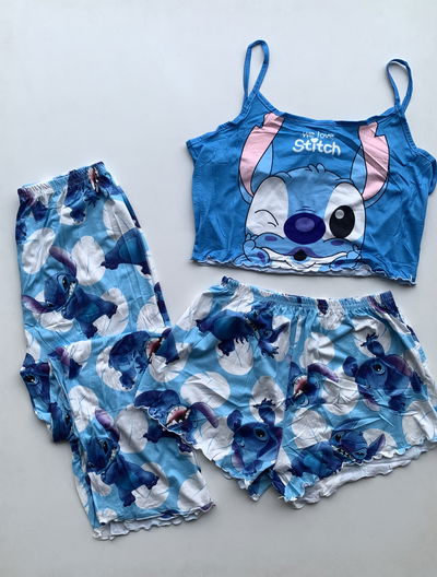 Pijama 3 piezas Stitch