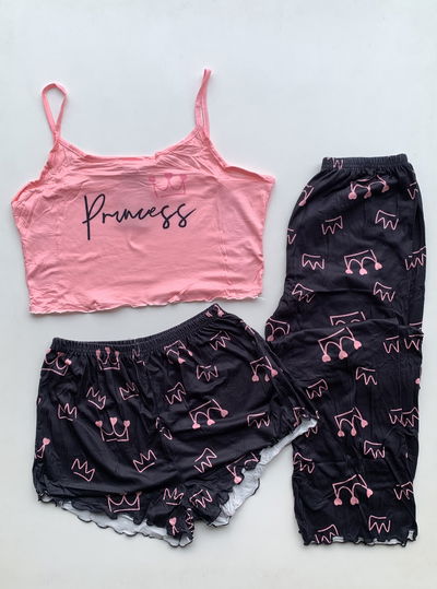 Pijama 3 piezas Princess 