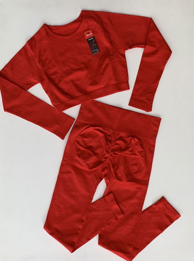 Conjunto largo HLM Premium rojo  T. M
