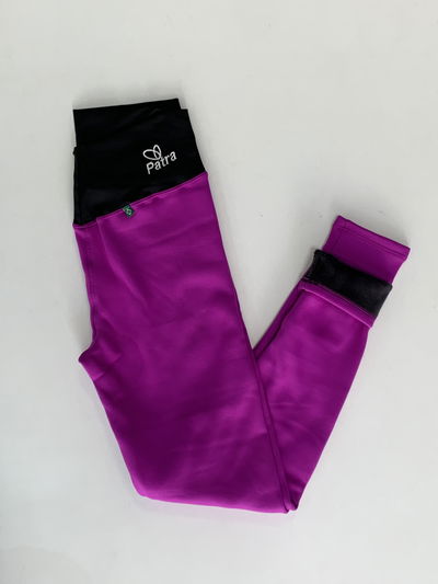 Calza con peluche violeta