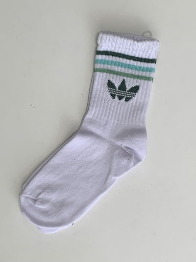 Media caña Adidas rayas verdes 
