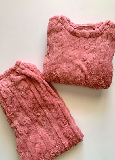 Pijama polar soft rosa
