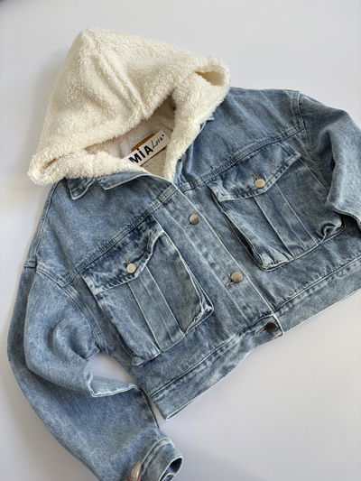 Campera Mía celeste 
