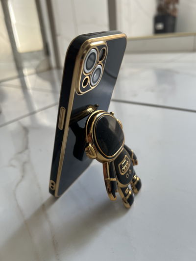 SOPORTE ASTRONAUTA ADHERISIVO NEGRO 