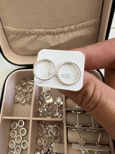 ARITOS CIRCLE  PLATA 925