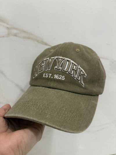GORRA BEIGE VINTAGE NEW YORK