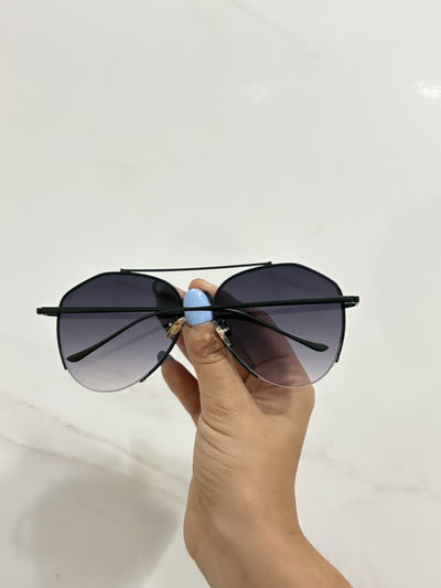 LENTES AVIADOR GRANDE NEGRO