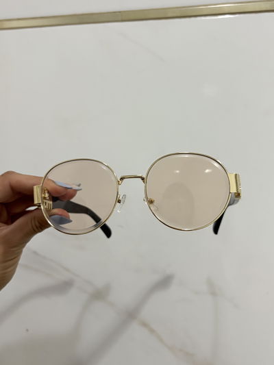 LENTES CIRCLE MIUMIU MARCO DORADO CON DORADO 