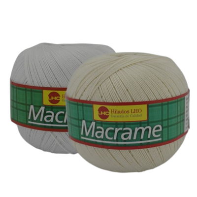 HILO MACRAME BLANCO Y NATURAL