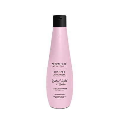 Shampoo Keratina & Bamboo (cabellos dañados) x325ml.