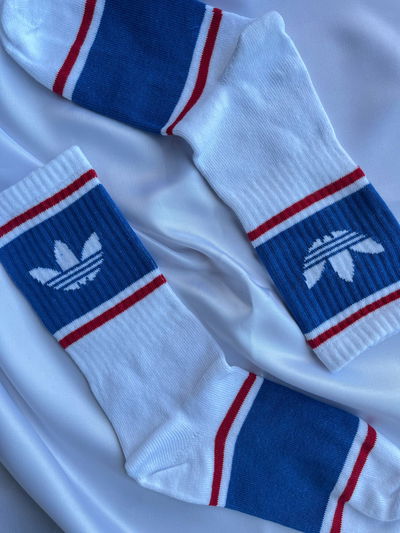 Adidas Blanca Franja Azul