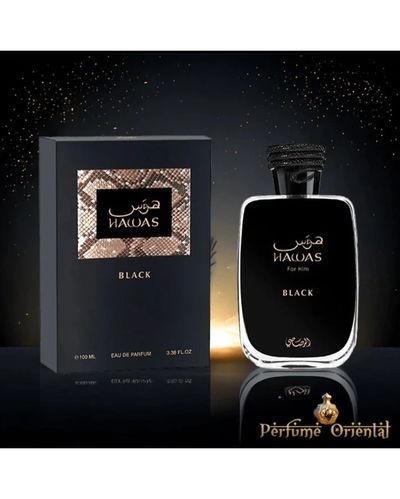 PERFUME ARABE ORIGINAL RASASI HAWAS BLACK