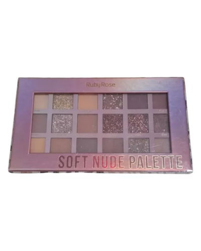 PALETA DE SOMBRA SOFT NUDE PALETTE RUBY ROSE (18 COLORES)