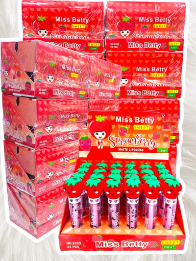 Gloss Frutilla con pepitas