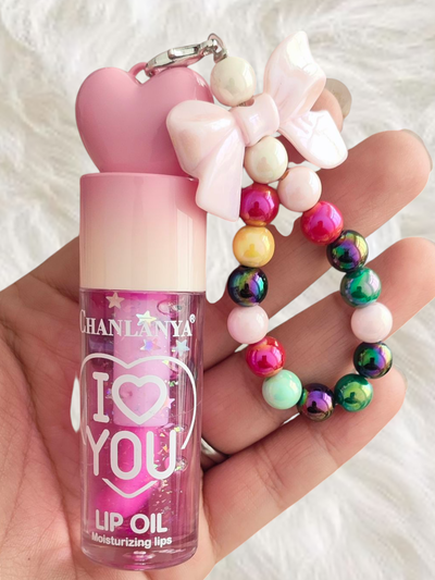 Gloss Oil llavero I Love You Chanlanya