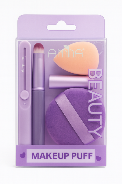 Set belleza: Esponjas + Brocha + Perfilador