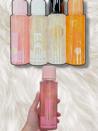 Body Splash Arabe con Glitter