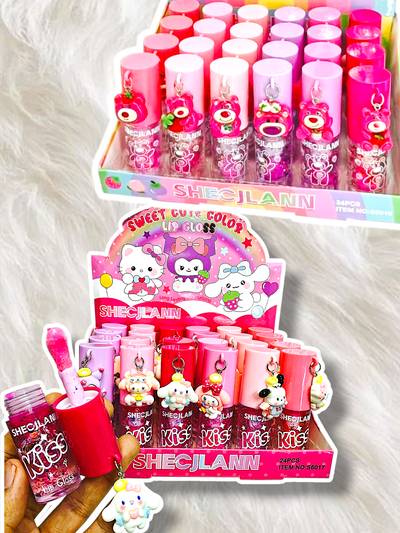 Lip Gloss SHECJLANM Sweet Color con colgante