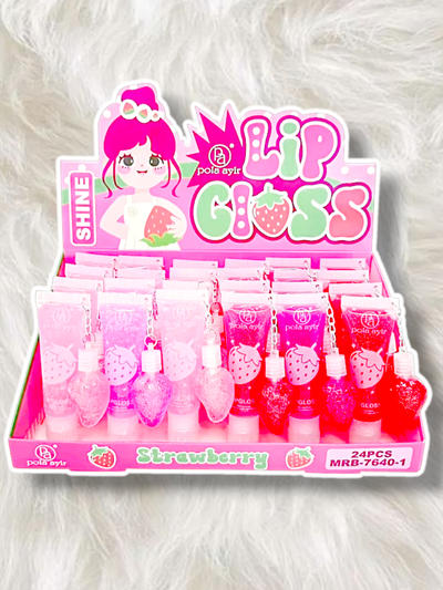 Lip Glossy Con llavero de frecita Gloss