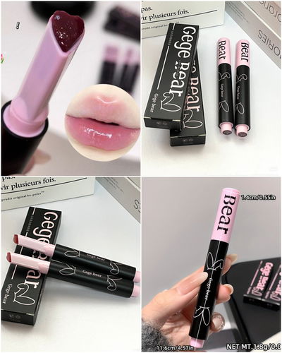 Lip Gloss conejo negro Heart Gege Bear Gx1163