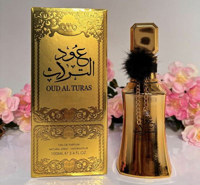Perfume Árabe Dorado OUD AL TURAS 100ml