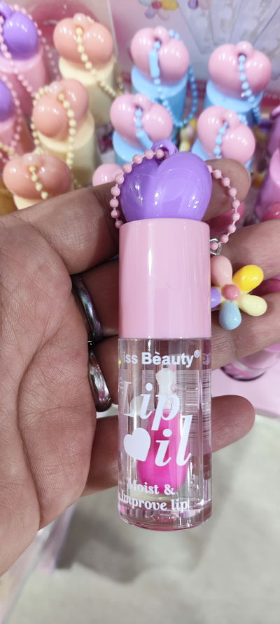 Gloss Oil llavero Heart Flower