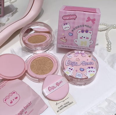Base Cushion Coquette Pink Osito y Conejito Gege Bear