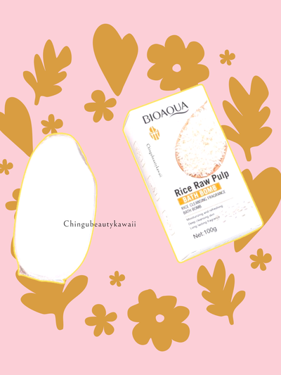 Bomba de baño de pulpa de arroz Bioaqua 