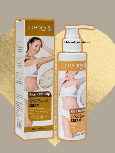 Crema depiladora Corporal 150g de Arroz Bioaqua 