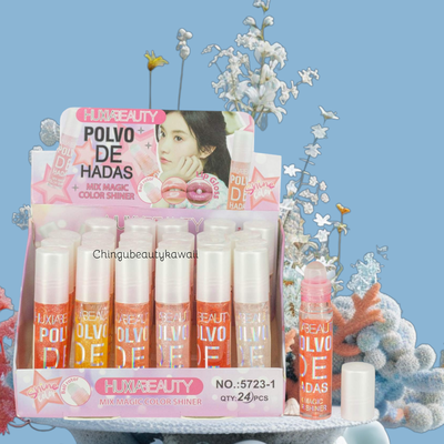 Roll Lip Gloss brillo Polvo de hada