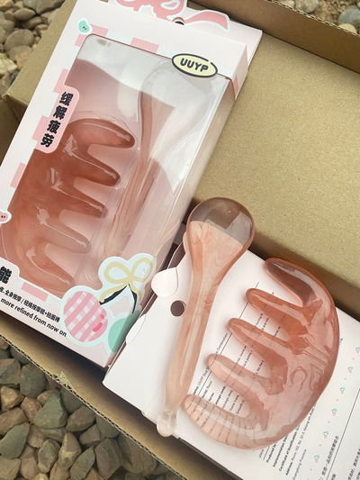 Set Guasha Masajeador capilar: estimula crecimiento, anti caida, anti grasa y anti nudos