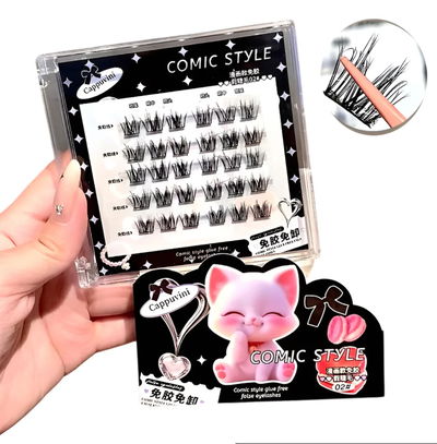 Pestañas Autoadhesivas Cappuvini Comic