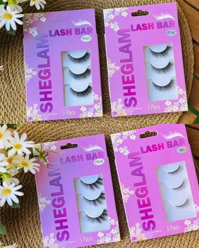Pestañas postizas x 3 pares Sheglam Shein