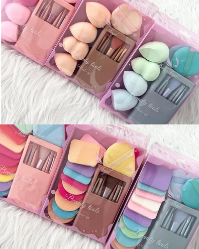 Set Beauty Tools: Brochas y esponjas