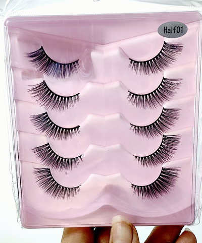 Pestañas Pinky Muñequita: 5 pares