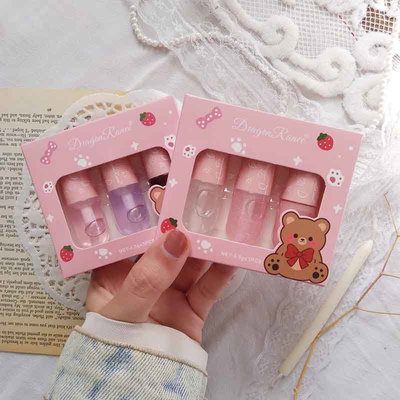 Cajita Trio Gloss Oil Star Little Bear Dragon Ranee 